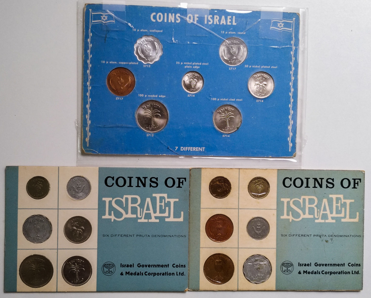 Israel - Lot of private and government coins sets. - 1 12