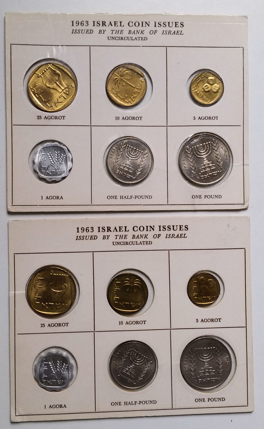 Israel - 24 sets from 1963 - different variations. - 1 8