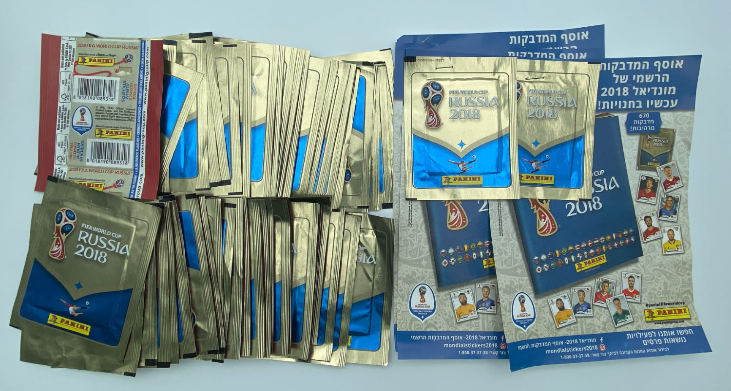 מדבקות לאלבומים - מקבץ 50 מעטפות סגורות מונדיאל 2018 רוסיה
סוּפרגוֹל הוא שמו של אלבום איסוף מדבקות מאת ... - 1 0