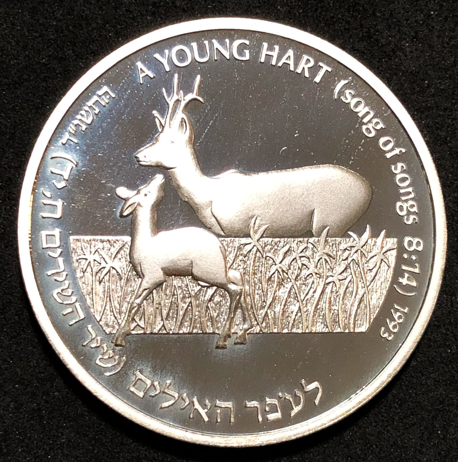 Israel - 2 Shekel 1994 - Hert and apple tree. - 1 1