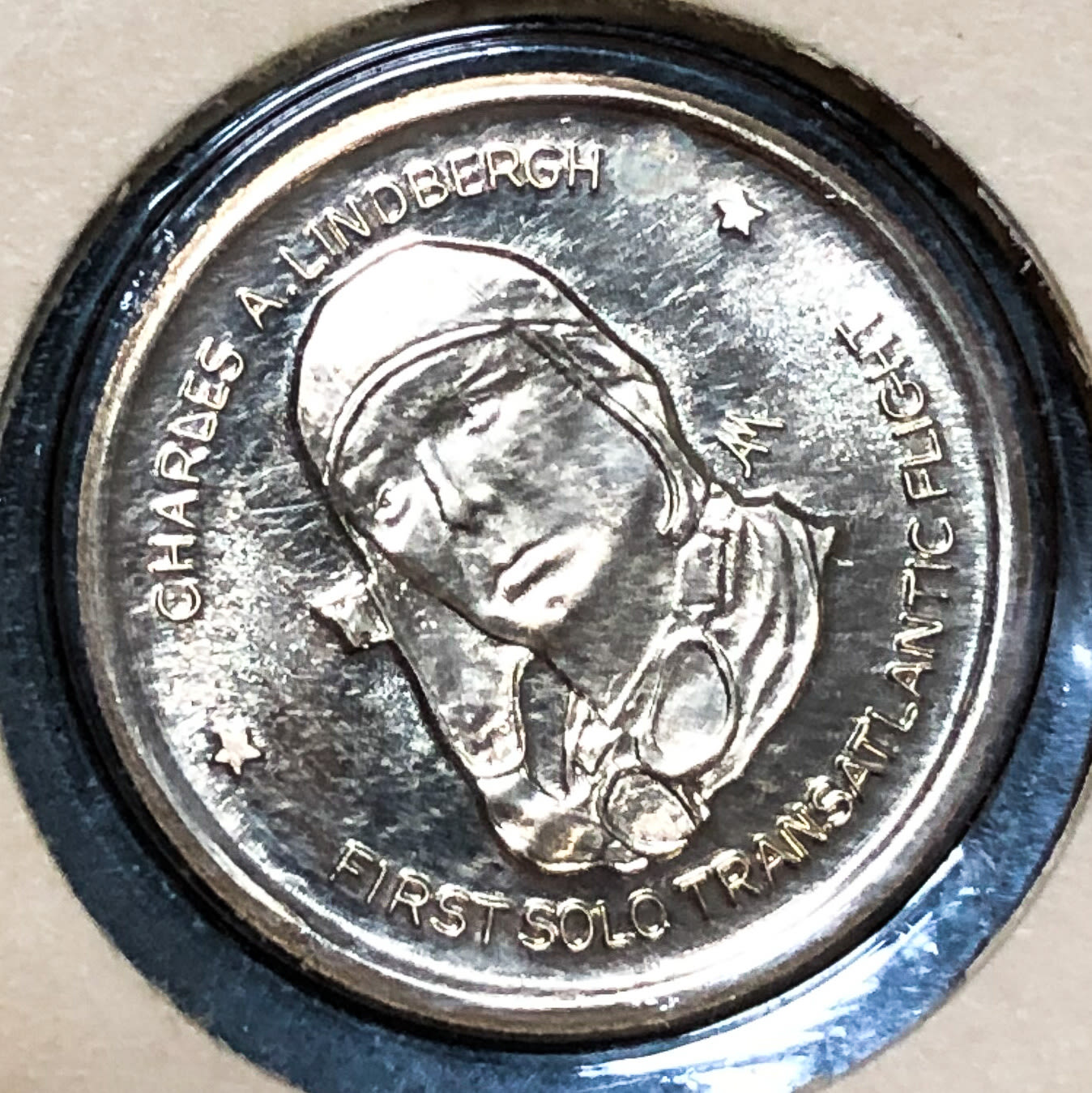 USA - Gold medal - Charles A Lindebergh - 1977 - 1 1
