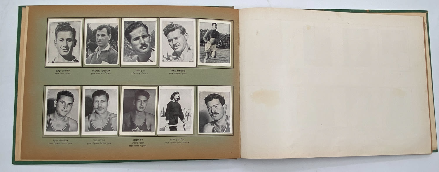 אלבומי מדבקות - אלבום הספורט הישראלי - 1954 - מלא
ענפי ספורט:
כדורגל, כדורסל, אתלטיקה קלה, אגרוף ... - 1 10