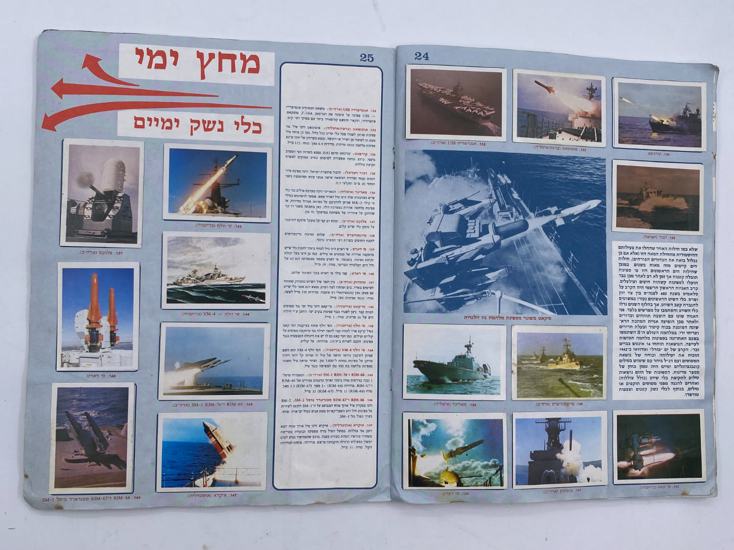 אלבומי מדבקות - אלבום חיל המחץ, מטוסי יירוט טילים מפציצים - אלבום דוח מודיעיני - מלא ללא חוסרים
שנות ... - 1 4