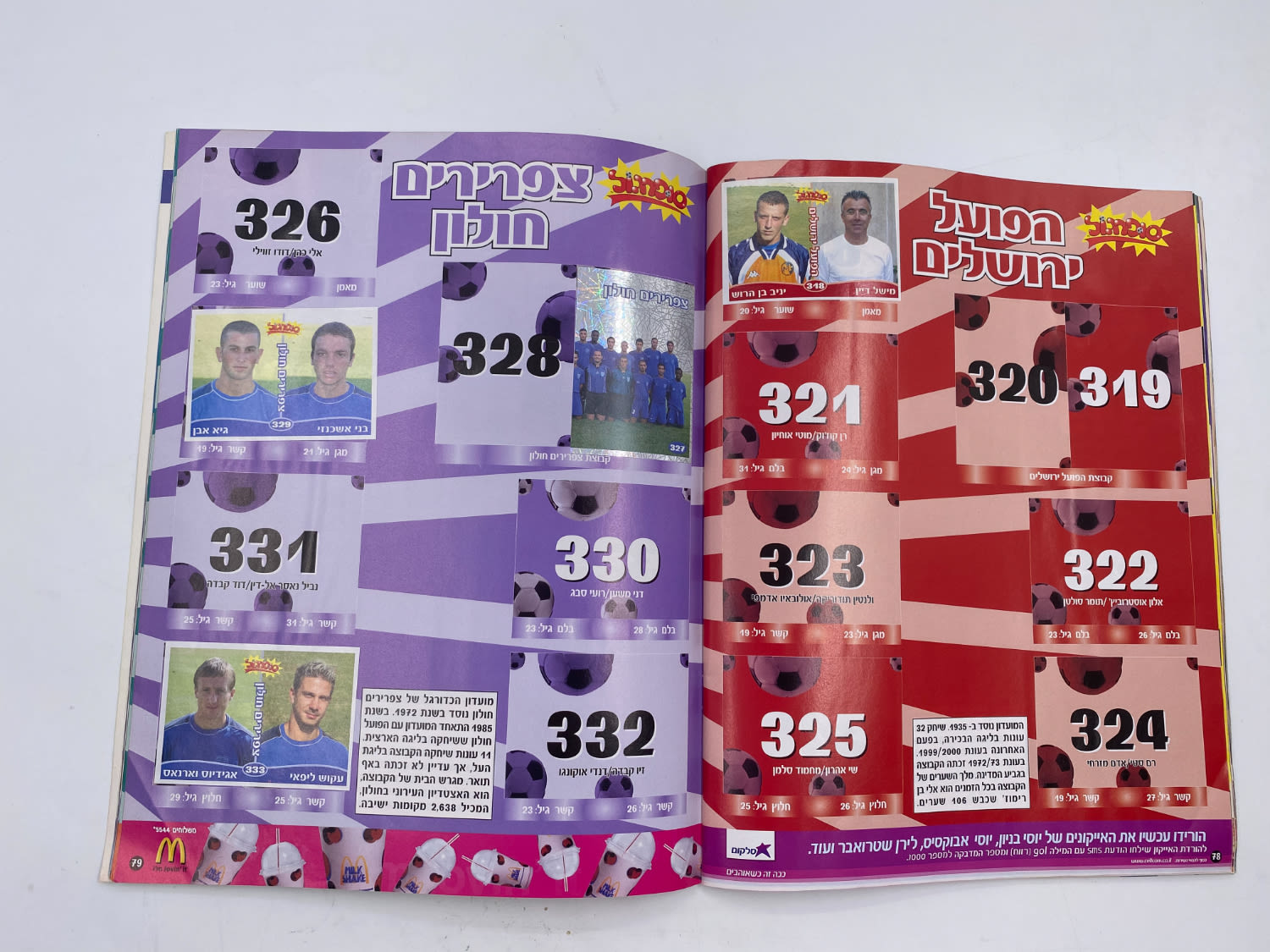 אלבומי מדבקות - אלבום סופרגול עונה 2004-2005
סוּפרגוֹל הוא שמו של אלבום איסוף מדבקות מאת חברת P.M.I ... - 1 5