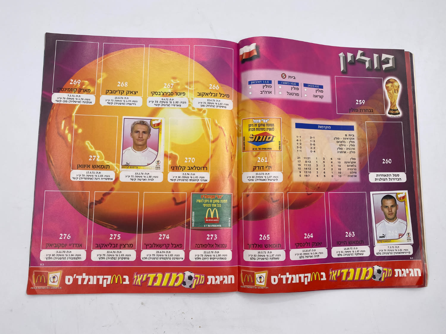 אלבומי מדבקות - אלבום סופרגול מונדיאל 2002 - קוריאה יפן
... - 1 6