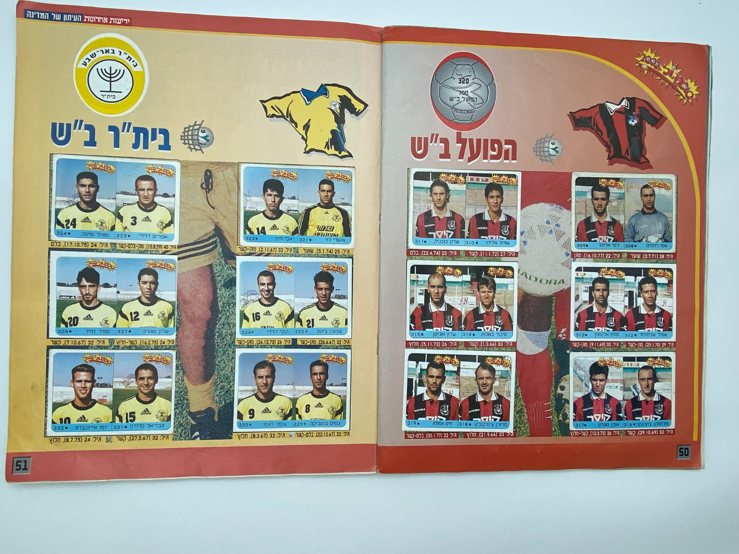 אלבומי מדבקות - אלבום סופרגול 2000, אלבום המילניום - 1 19