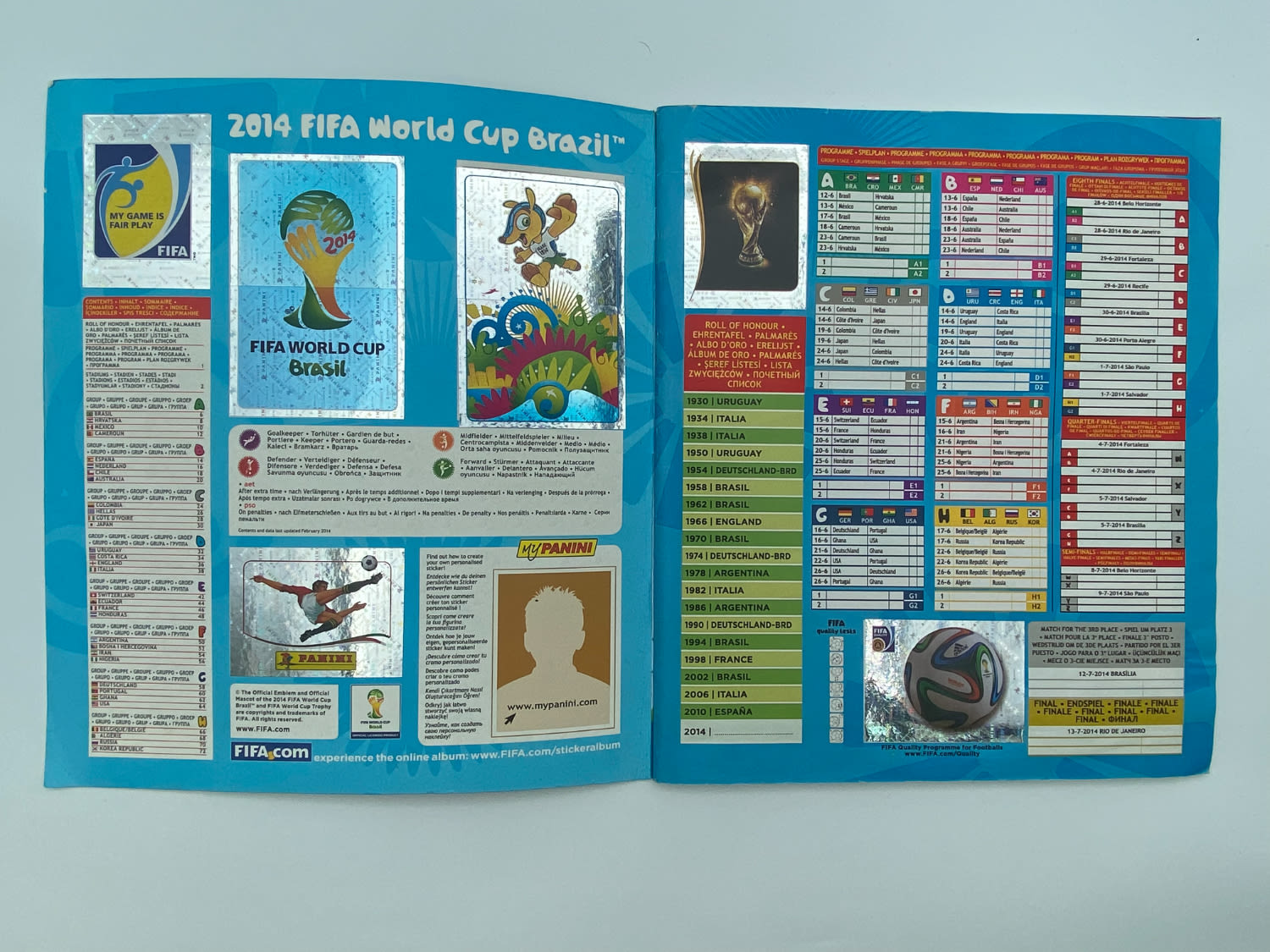 אלבומי מדבקות - אלבום מונדיאל ברזיל 2014, "FIFA WOURLD CUP BRAZIL", אנגלית - מלא
... - 1 11
