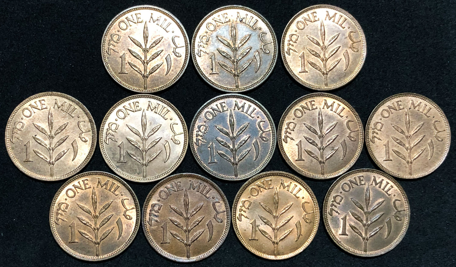 Palestine - Coins lot 1 Mil 1927. - 1 0