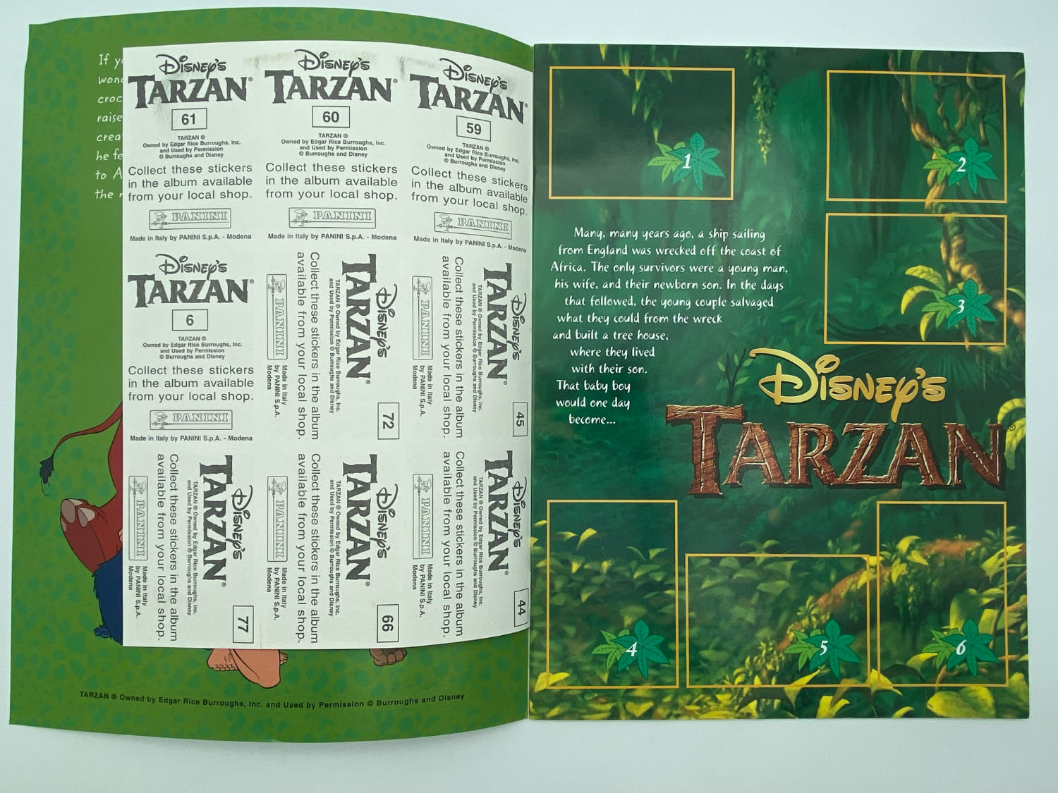 אלבומי מדבקות - אלבום מדבקות טרזן, "Tarzan", אנגלית - ריק אך עם עוד 18 מדבקות מצורפות
... - 1 14