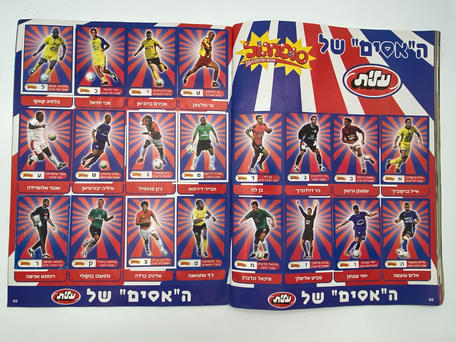 אלבומי מדבקות - אלבום סופרגול 2005-2006 - מלא למעט מדבקה אחת!!! - נדיר
סוּפרגוֹל הוא שמו של אלבום איסוף ... - 1 34
