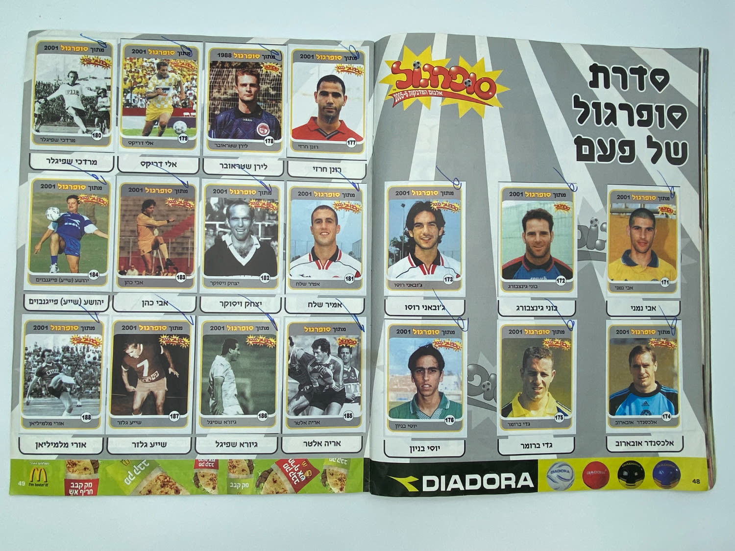 אלבומי מדבקות - אלבום סופרגול 2005-2006 - מלא למעט מדבקה אחת!!! - נדיר
סוּפרגוֹל הוא שמו של אלבום איסוף ... - 1 24