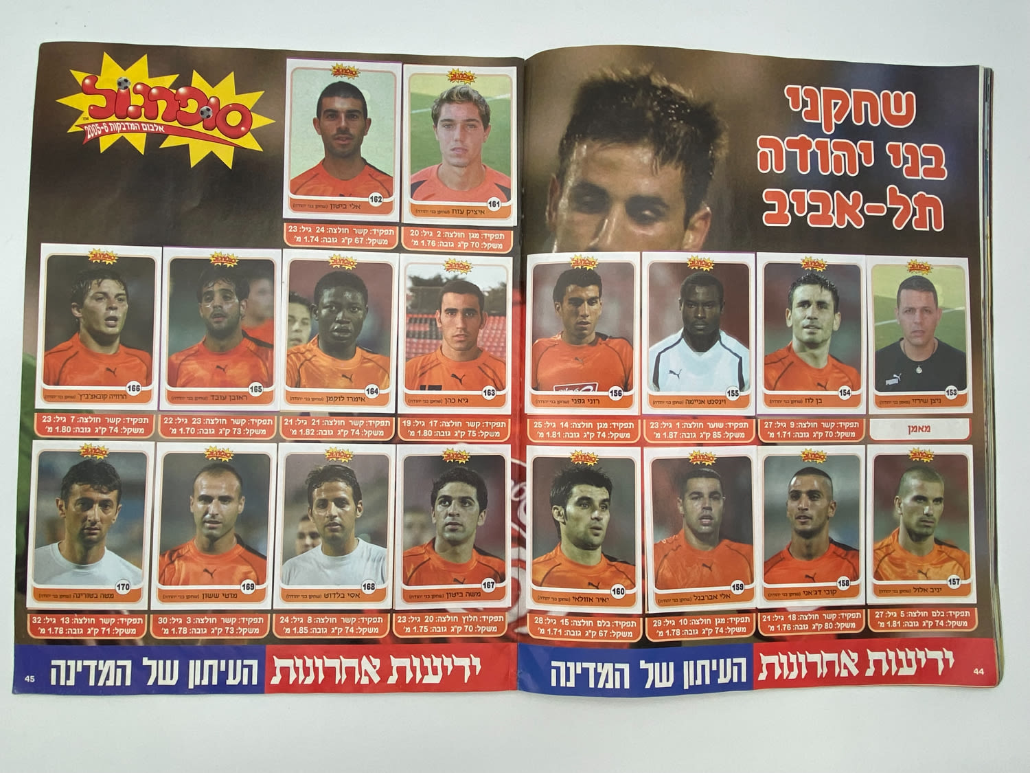 אלבומי מדבקות - אלבום סופרגול 2005-2006 - מלא למעט מדבקה אחת!!! - נדיר
סוּפרגוֹל הוא שמו של אלבום איסוף ... - 1 22