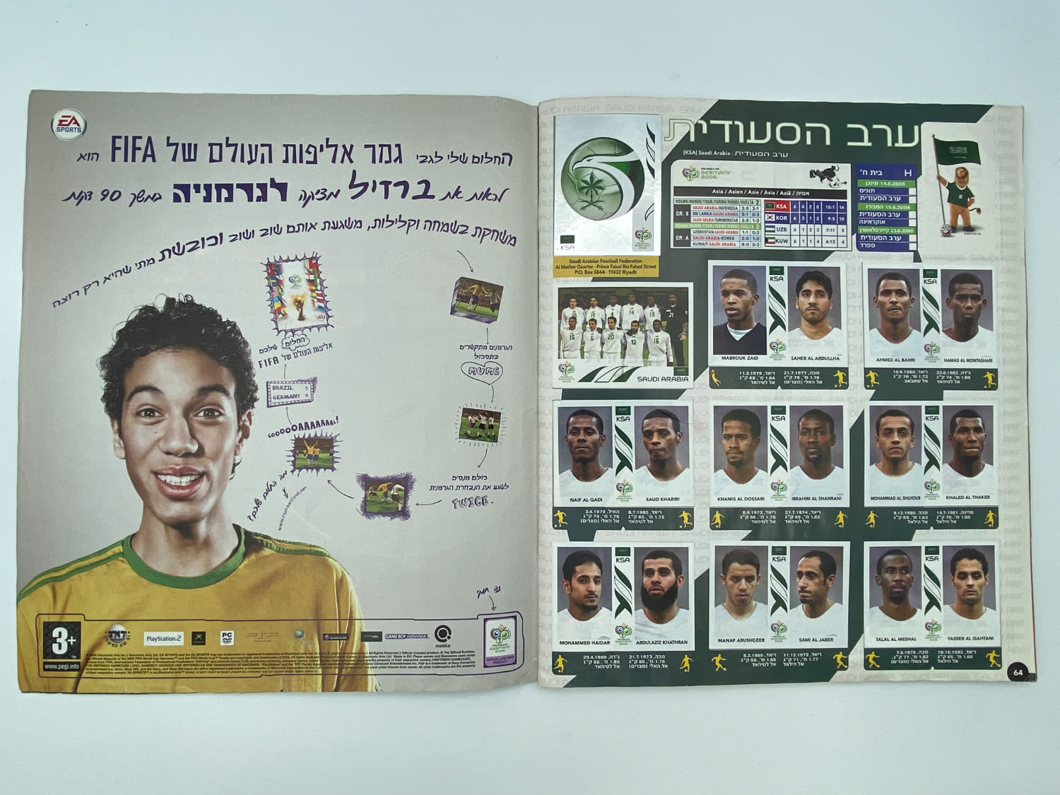 אלבומי מדבקות - אלבום מונדיאל 2006 גרמניה - עברית - הוצאת פניני - 90% מלא - נדיר
סוּפרגוֹל הוא שמו של ... - 1 48