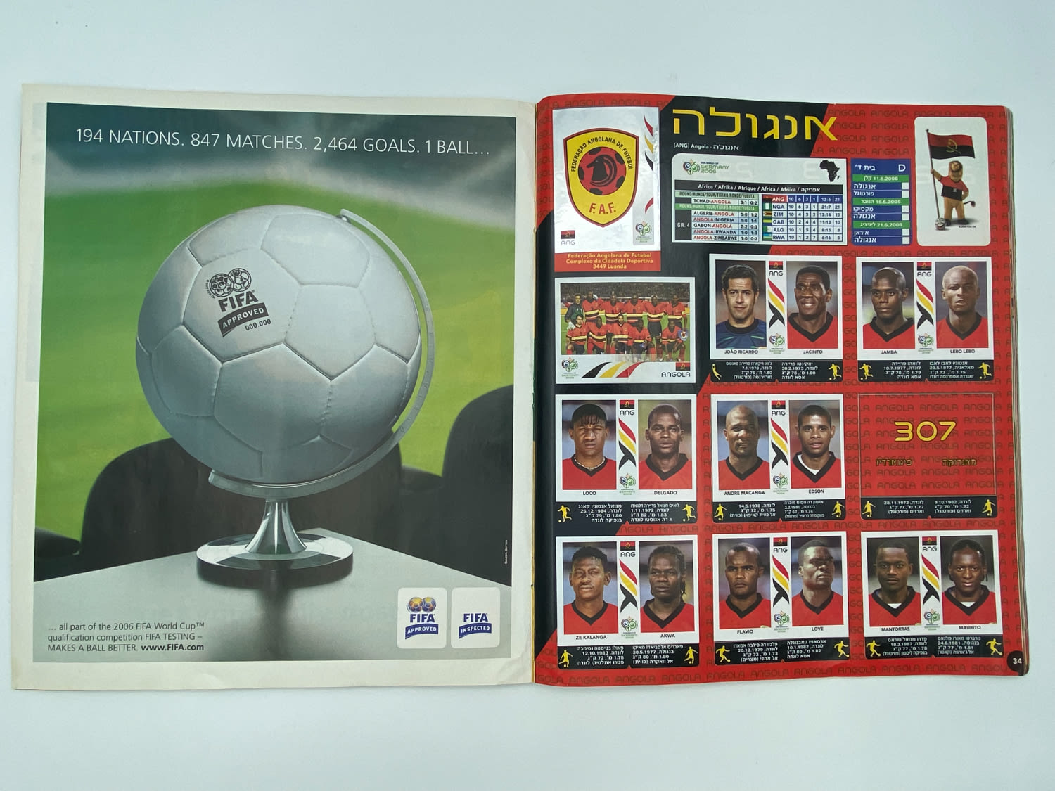 אלבומי מדבקות - אלבום מונדיאל 2006 גרמניה - עברית - הוצאת פניני - 90% מלא - נדיר
סוּפרגוֹל הוא שמו של ... - 1 24