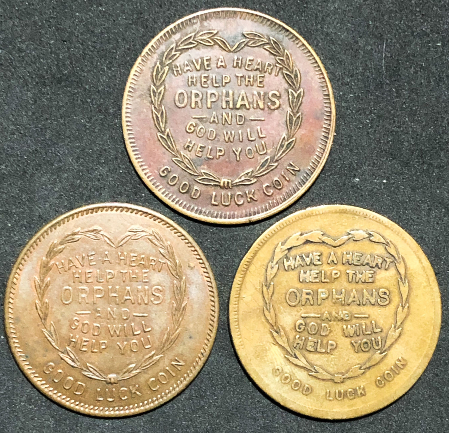 Donation token - for the Infants Orphans. - 1 1