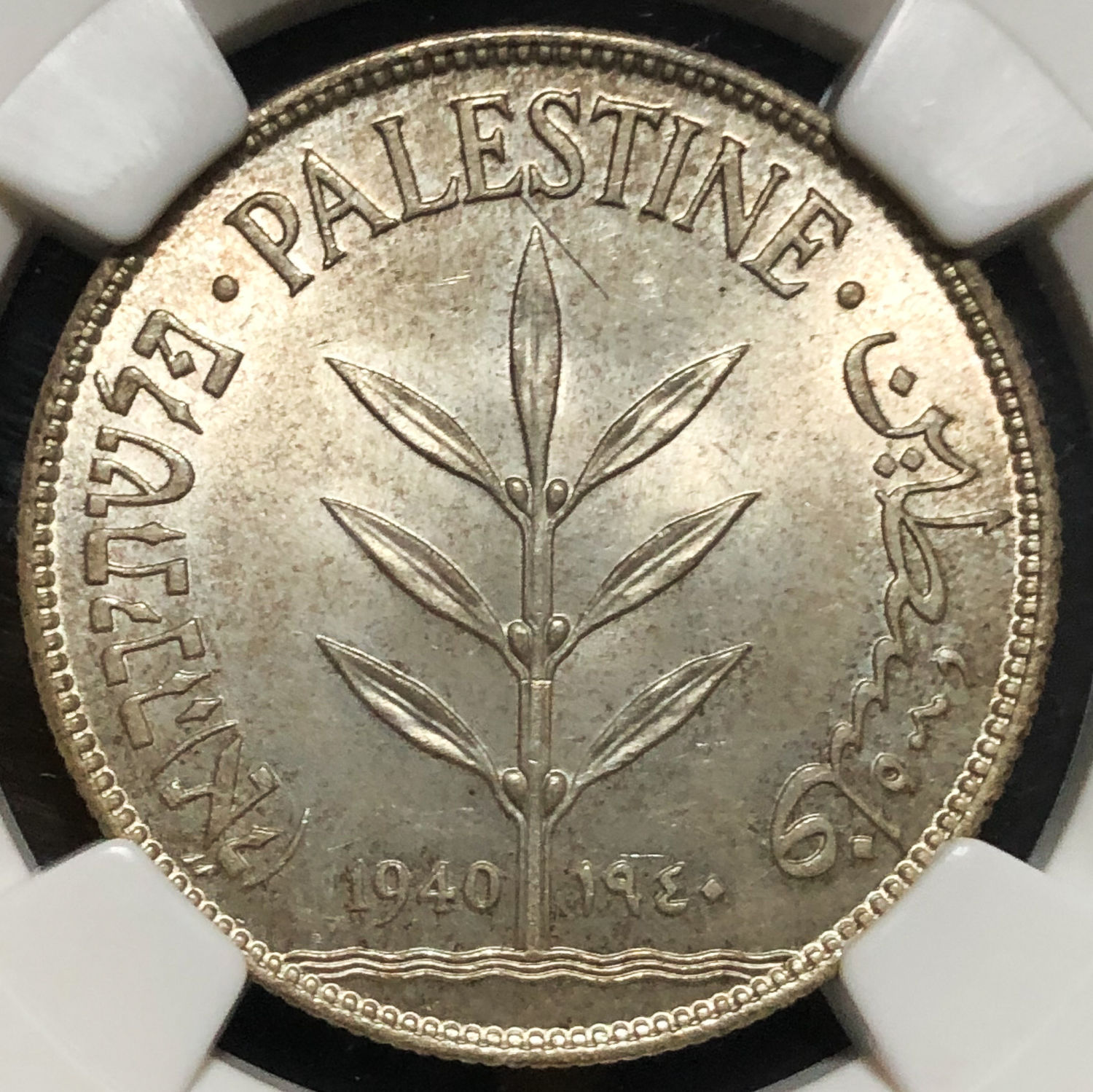 Palestine - 100 Mils 1940 - NGC MS64. - 1 0