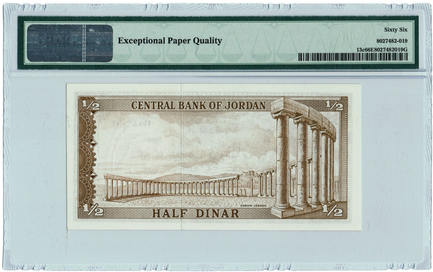 Jordan - 1/2 Dinar 1959 - PMG 66 EPQ. - 1 1