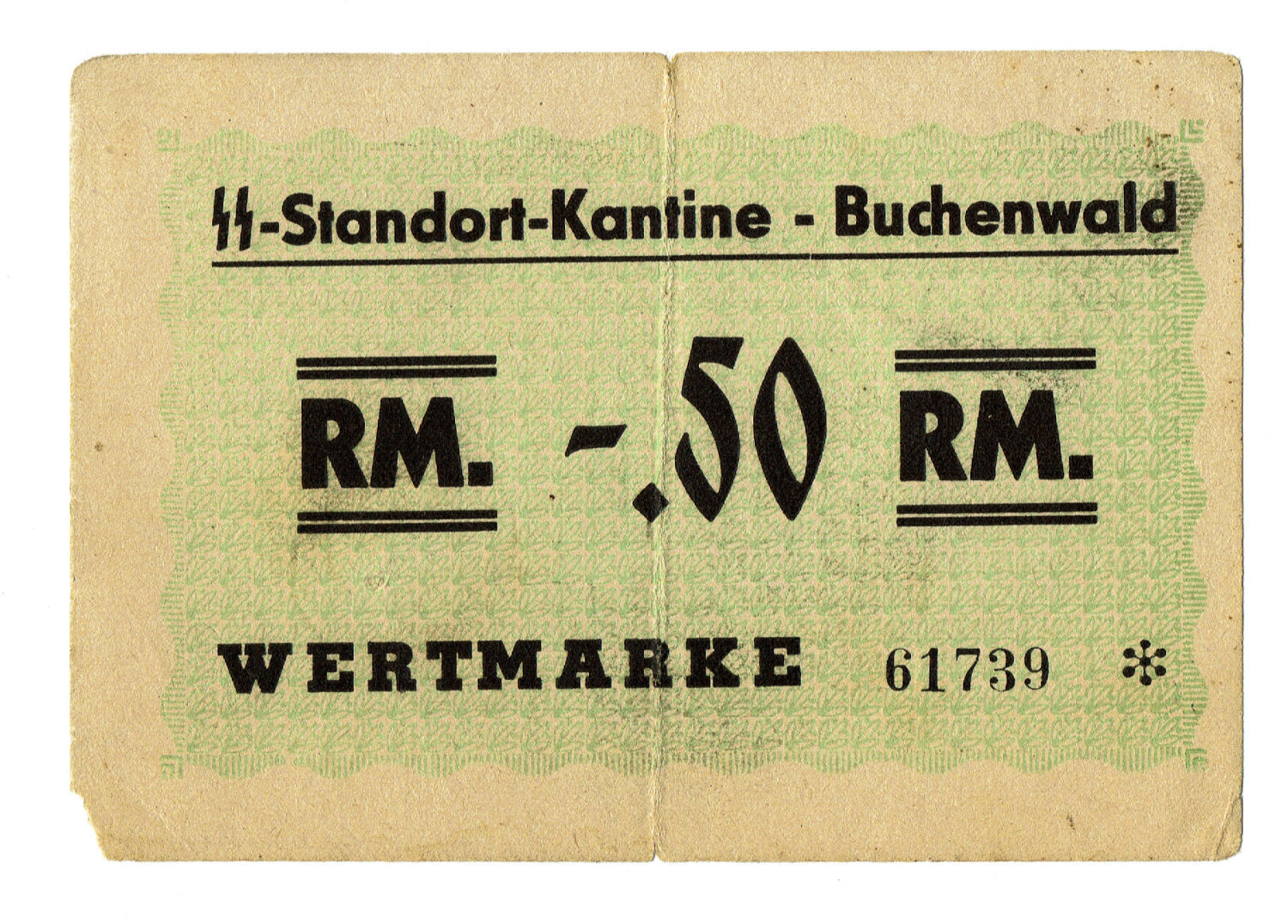 Germany - 0.5 mark - 1937-1944 - Buchenwald camp. - 1 0