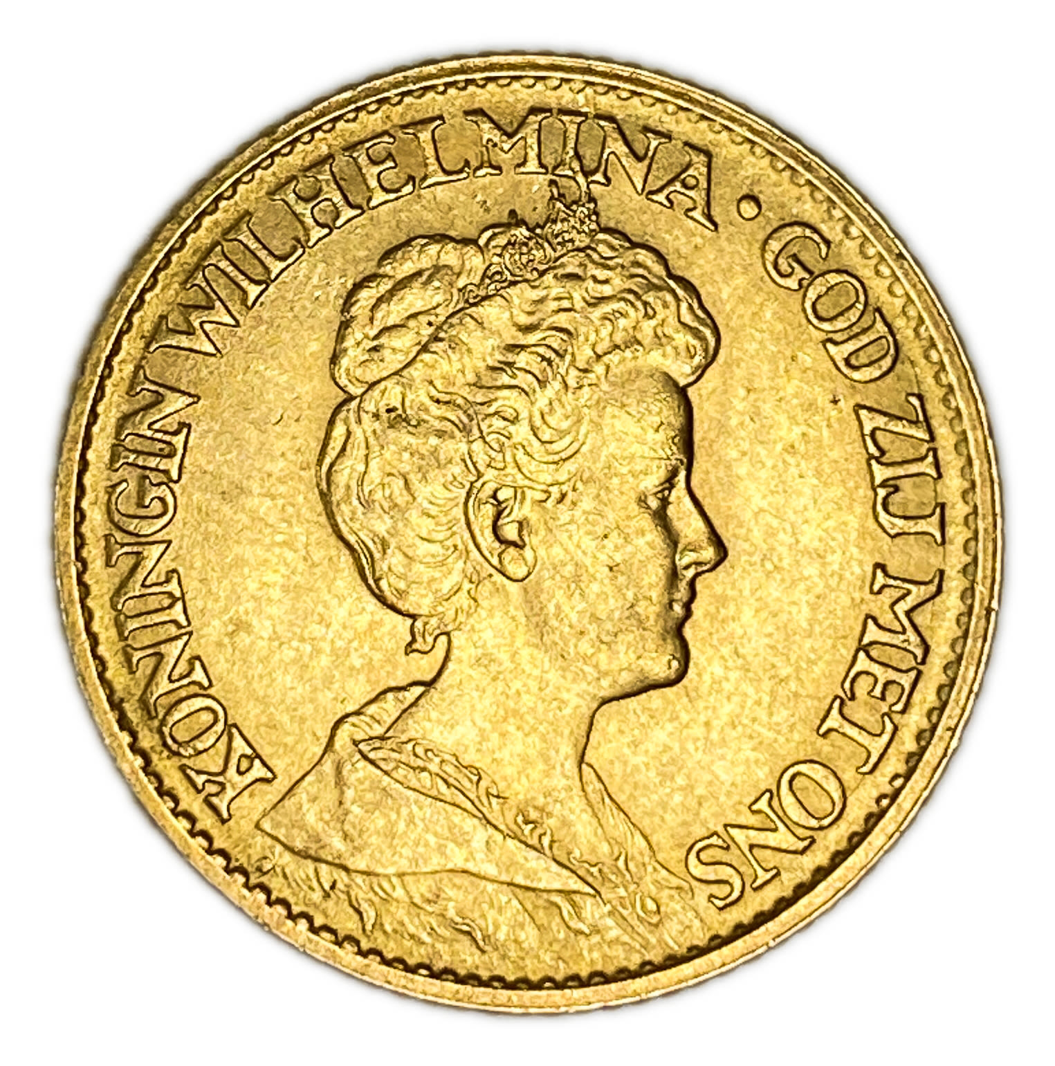 Netherlands – 10 Gulden 1912 – Wilhemina – Gold 900, 6.72g, 22.5mm - 1 1