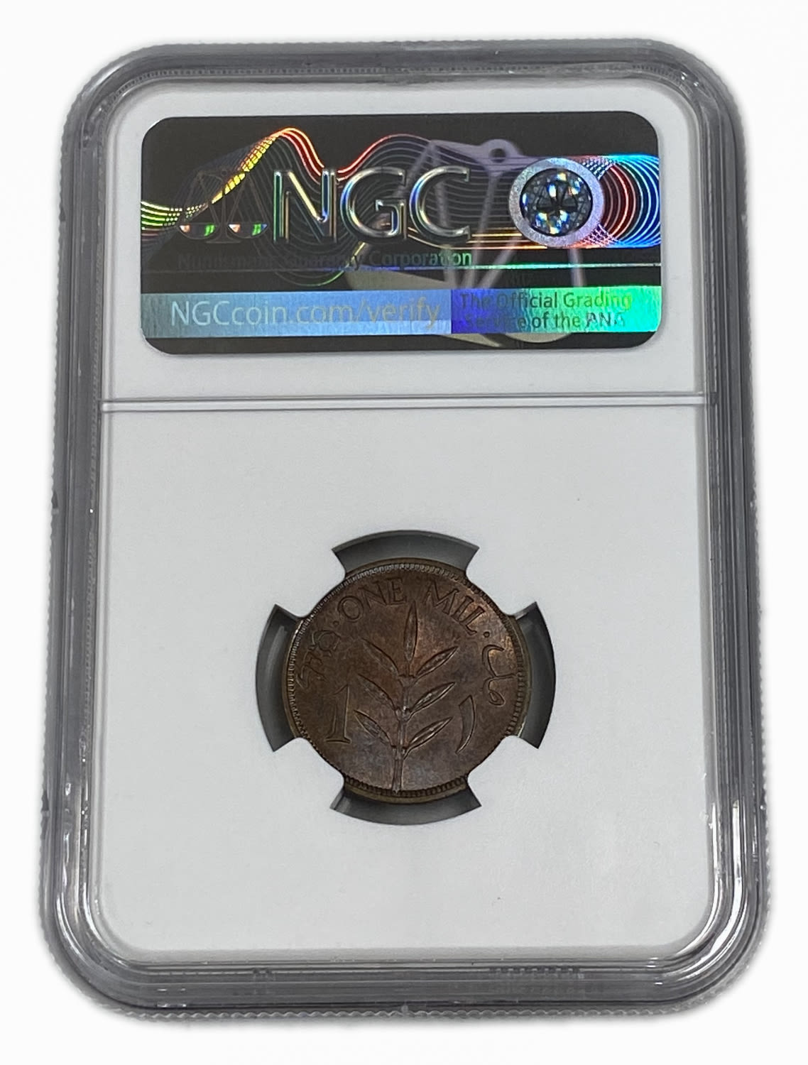 Palestine – 1 Mil 1940 – NGC 65 BN – Key date - 1 3
