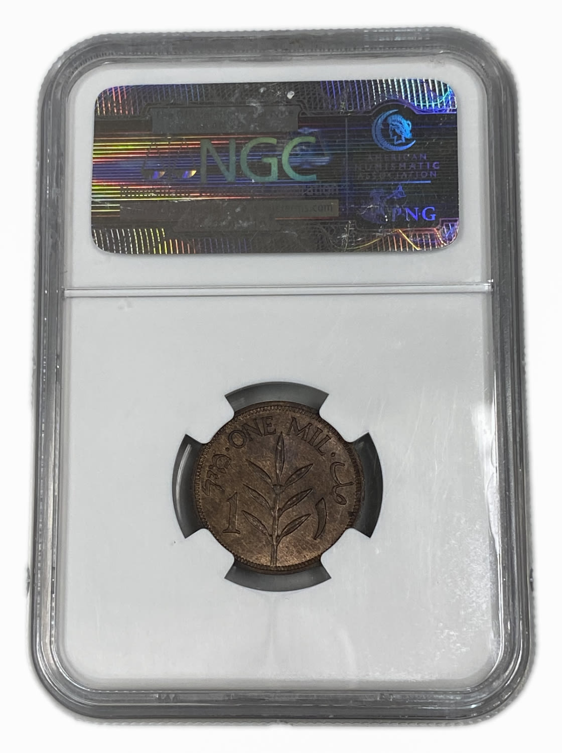 Palestine – 1 MIL 1941 – NGC MS 65 BN - 1 3