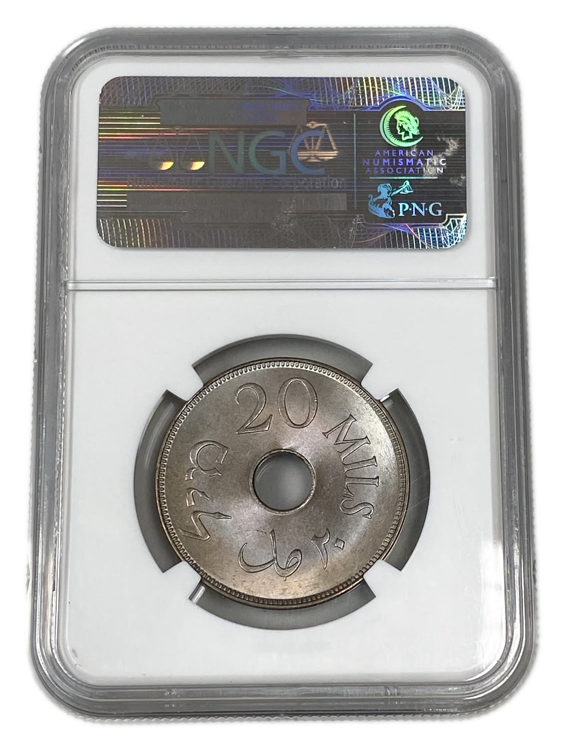 Palestine - 20 Mils 1927 - NGC MS 67 - 1 3