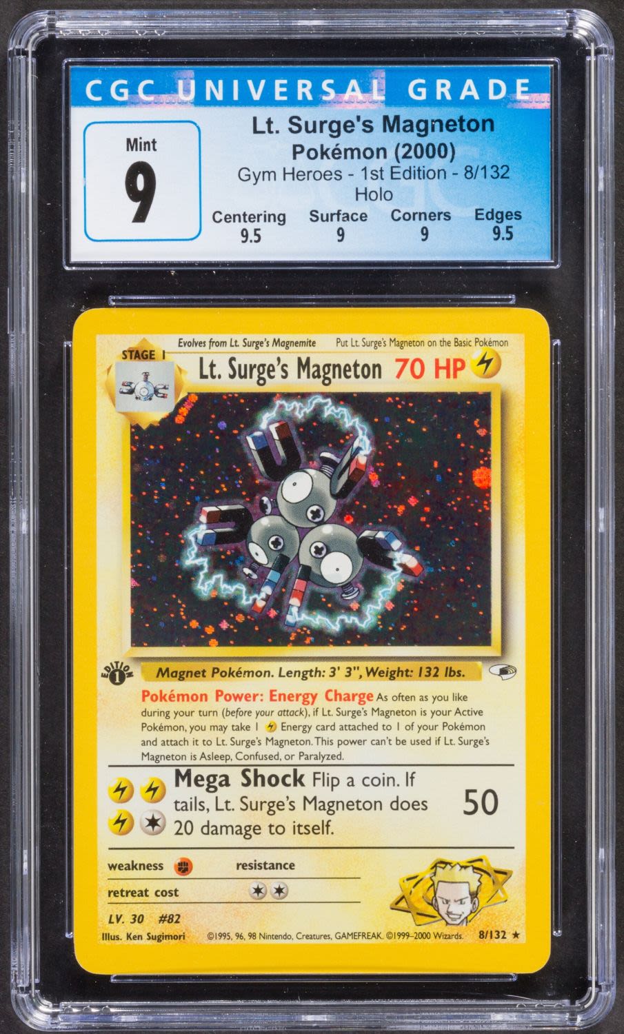 קלפי איסוף - פוקימון - Pokemon, Lt. Surge's Magneton, Gym Heroes, Holo - מדורג CGC 9
... - 1 0