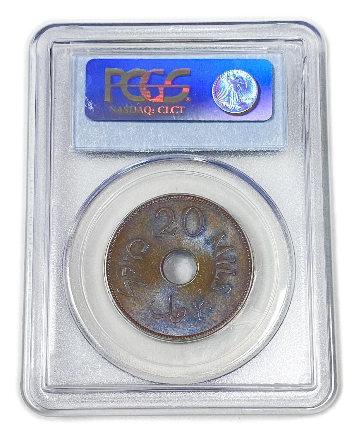 Palestine – 20 Mils 1944 – PCGS MS 64 BN - 1 3