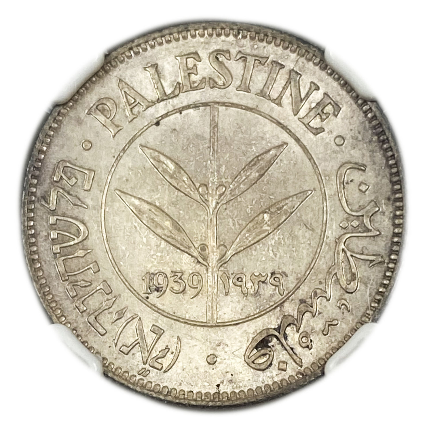 Palestine – 50 Mils 1939 – NGC MS 65 - 1 0