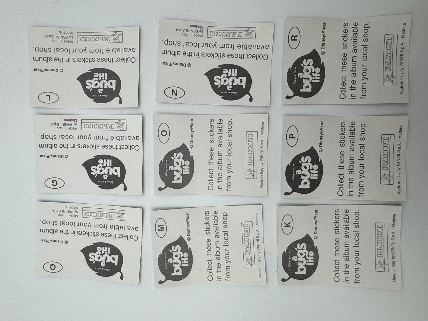 מדבקות לאלבומים - מקבץ 138 מדבקות שונות, ללא חוסרים של אלבום באג לייף (Bug Life) - מצב מושלם
בָּאג ... - 1 5