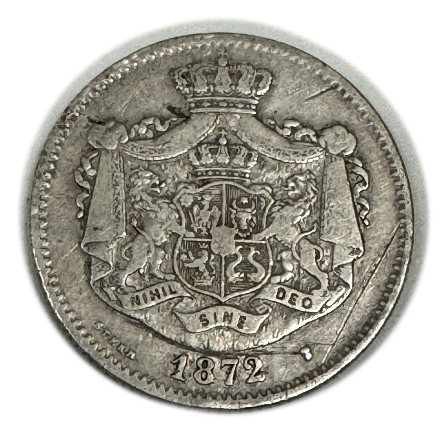 Romania - 2 Lei 1872 - Carol I - VF - 1 1
