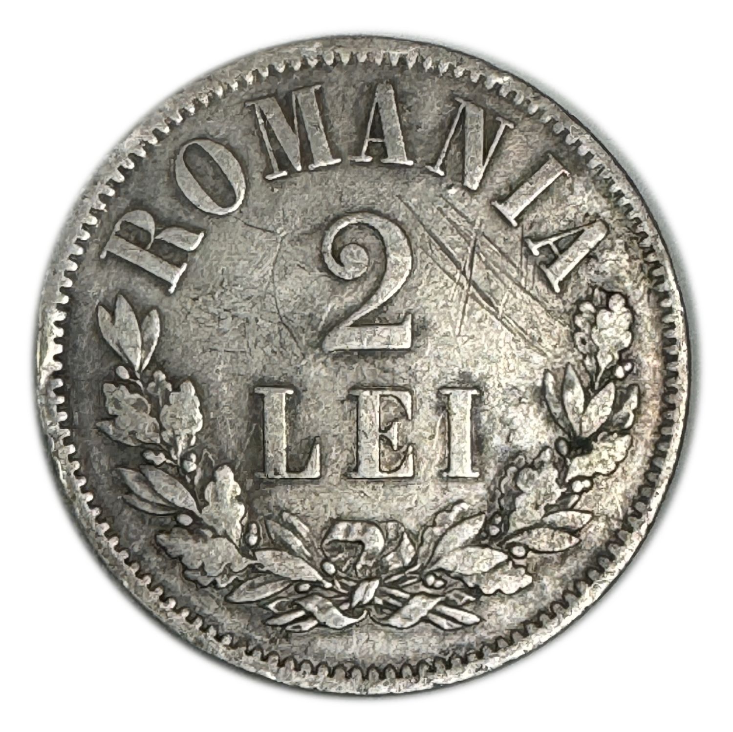 Romania - 2 Lei 1872 - Carol I - VF - 1 0
