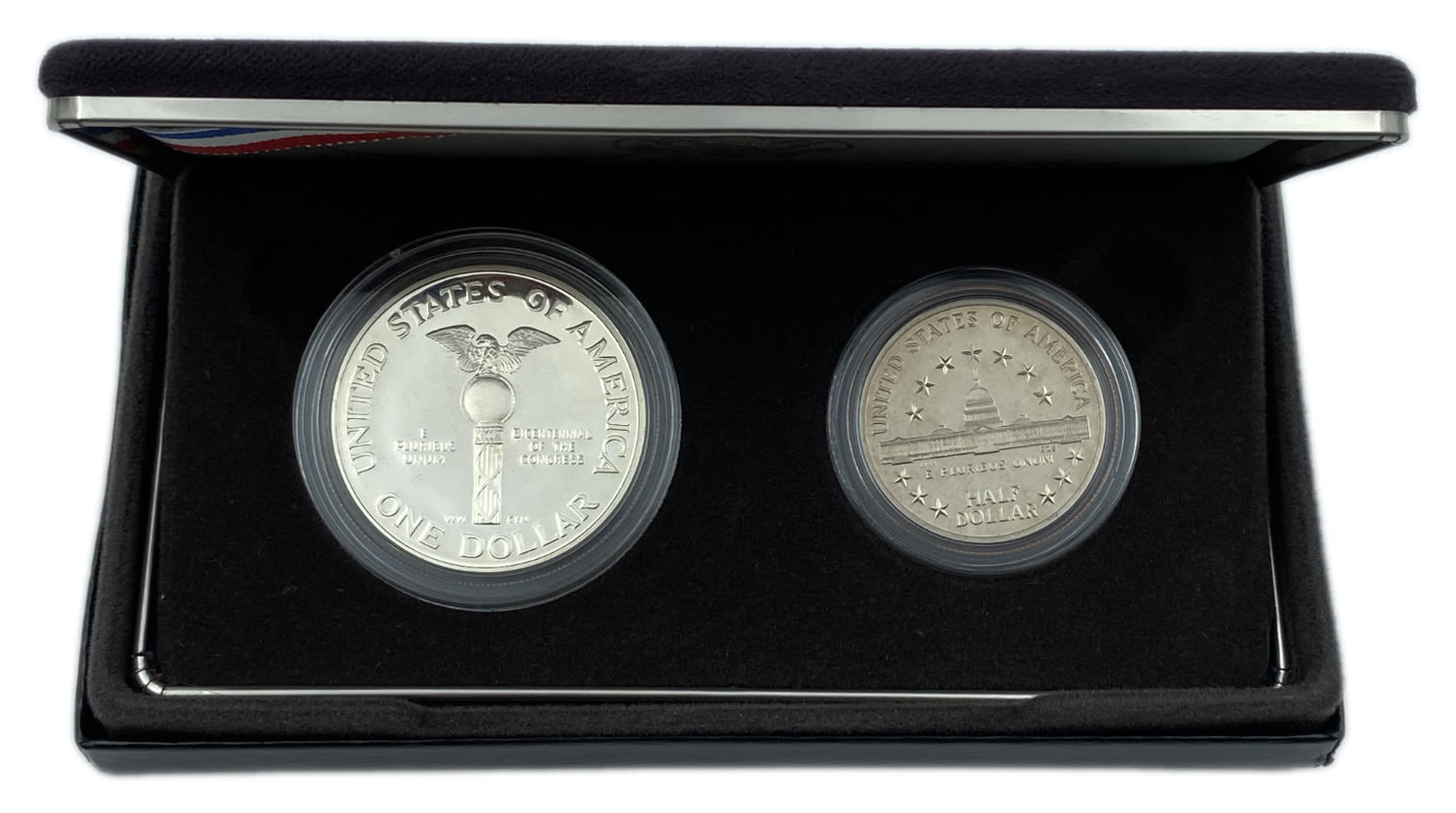 USA - 1/2 and 1 Dollar 1989 - Congress, Bicentennial of the Congress - UNC - 1 1