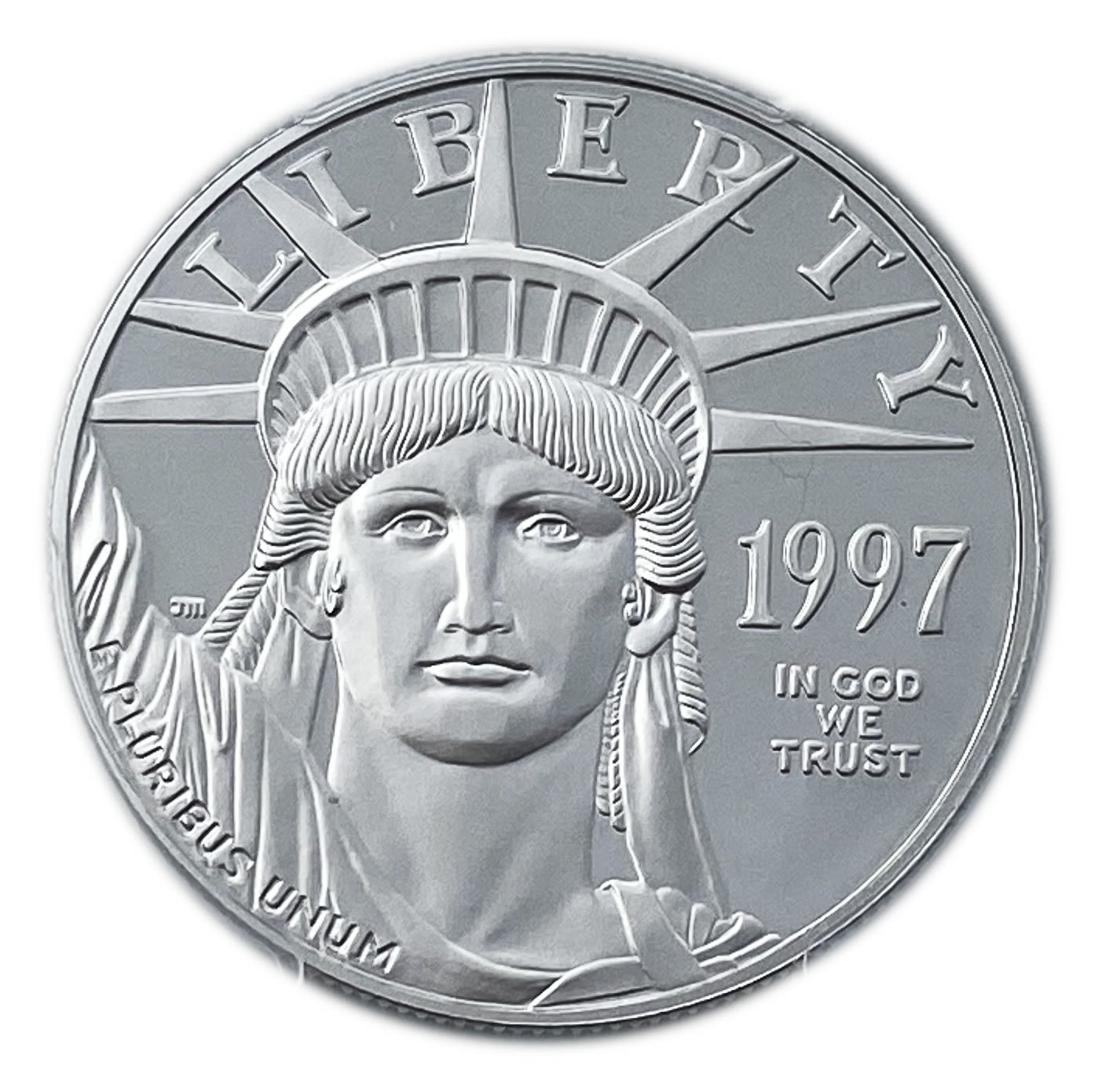 USA - 100 Dollars 1997 "W" - "American Platinum Eagle" Bullion Coinage - PCGS PR 70 - Platinum 999, 31.1g, 32.7mm - 1 0
