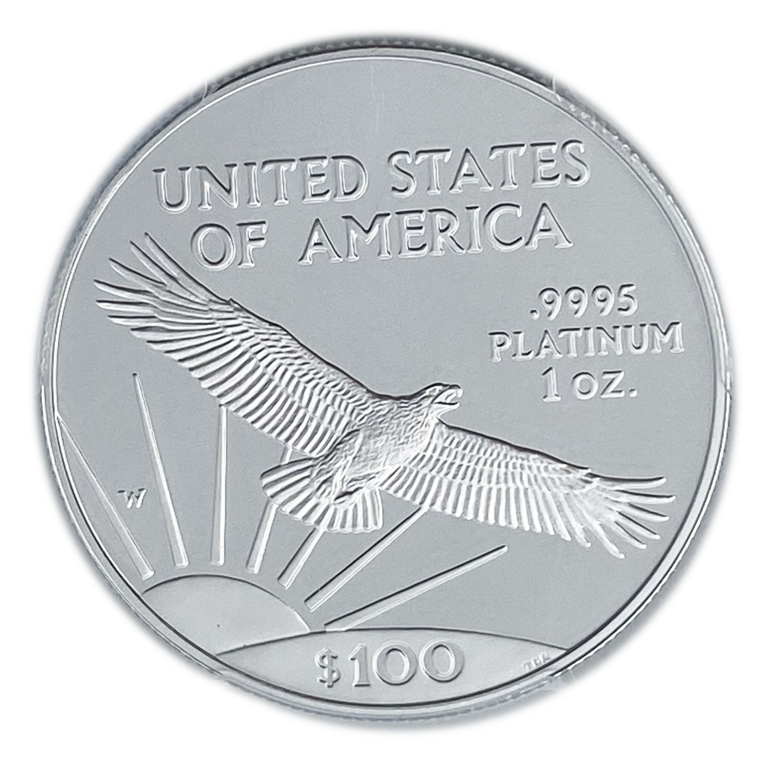 USA - 100 Dollars 1997 "W" - "American Platinum Eagle" Bullion Coinage - PCGS PR 70 - Platinum 999, 31.1g, 32.7mm - 1 1