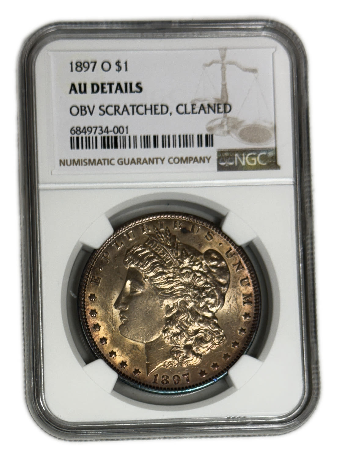 USA - Morgan Dollar 1897-O - NGC AU DETAILS - 1 2