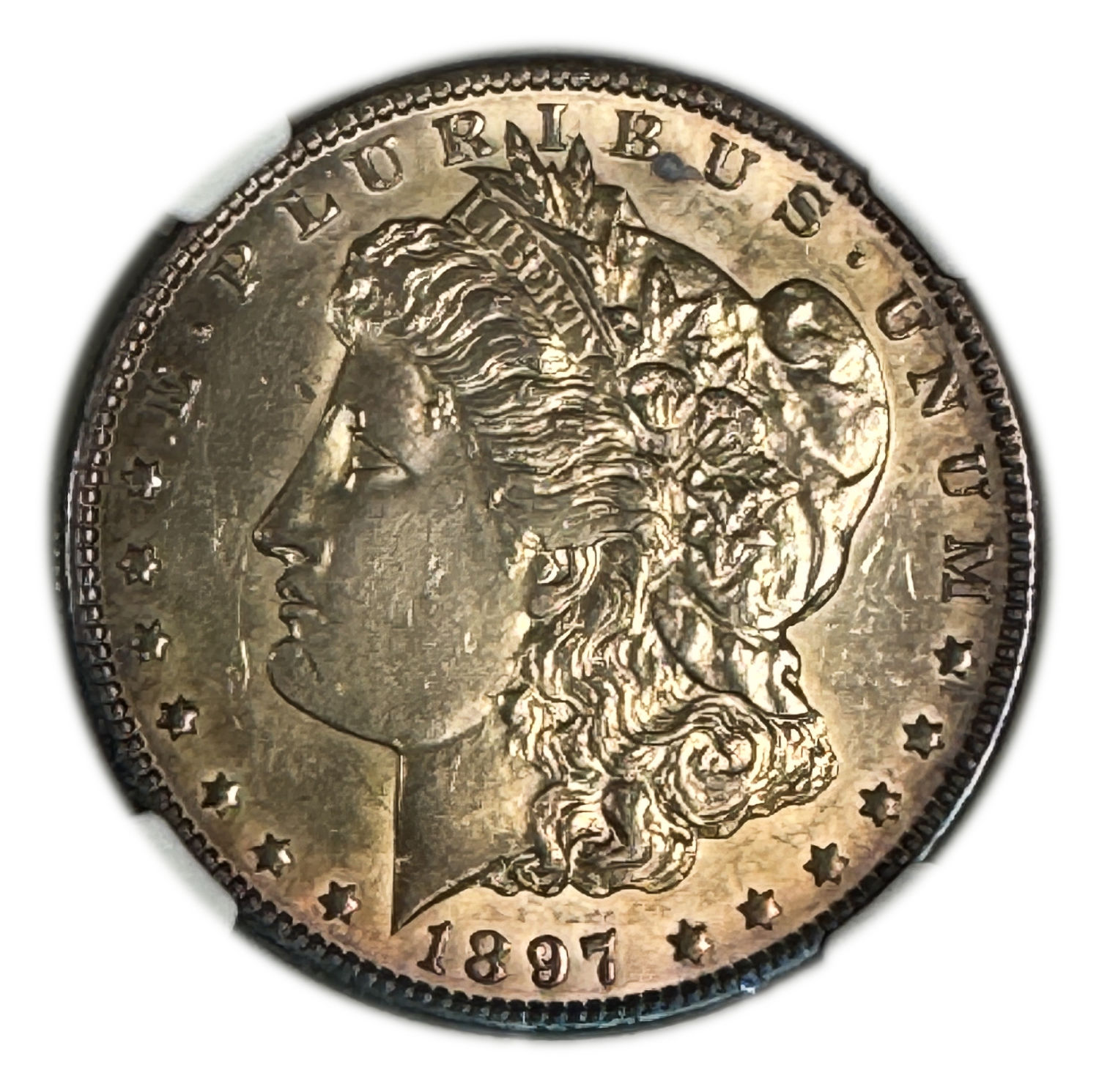 USA - Morgan Dollar 1897-O - NGC AU DETAILS - 1 0