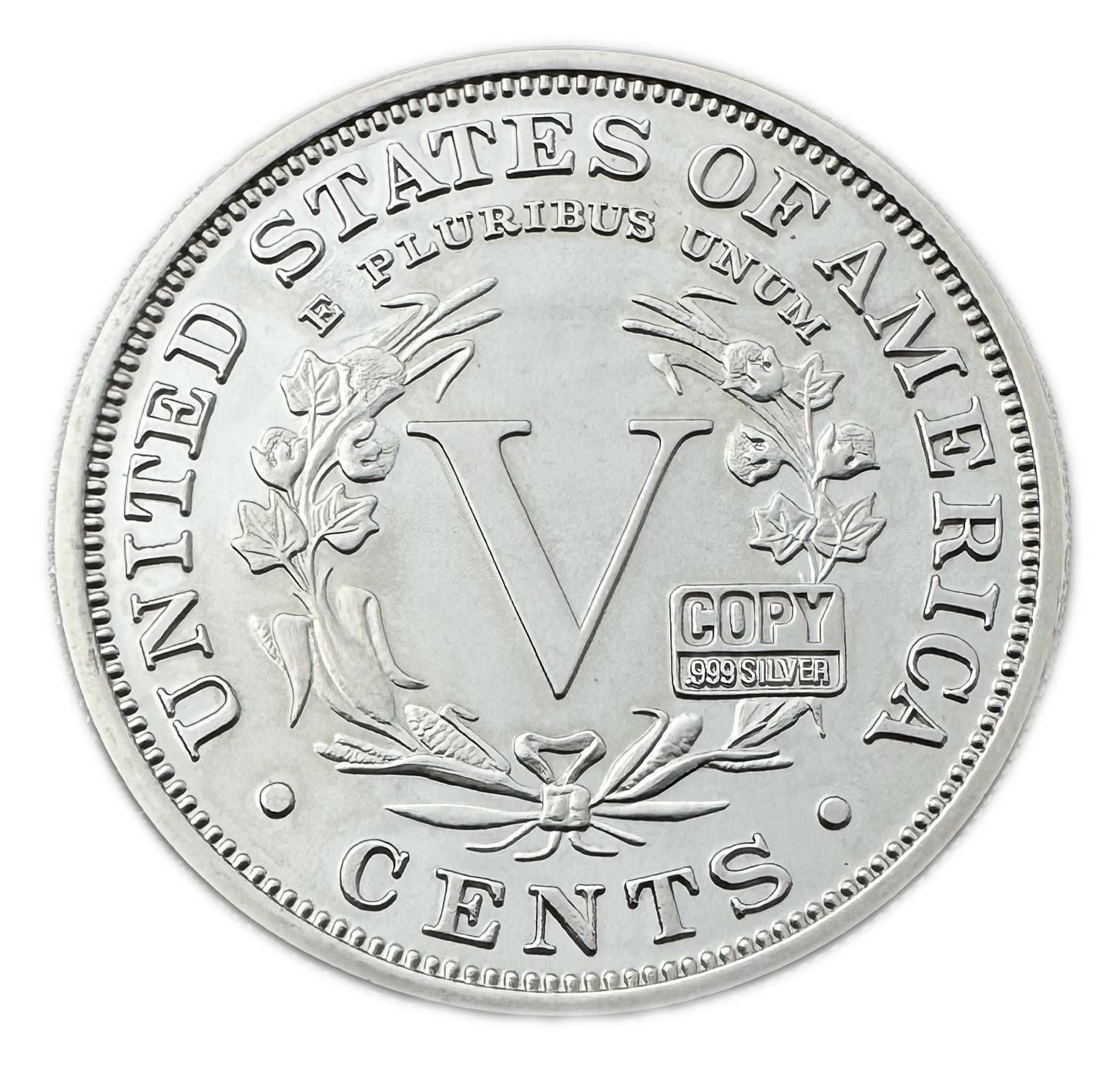 USA - 5 Cents 1913 - COPY - Silver 999, 56.7g - Proof coin - 1 1