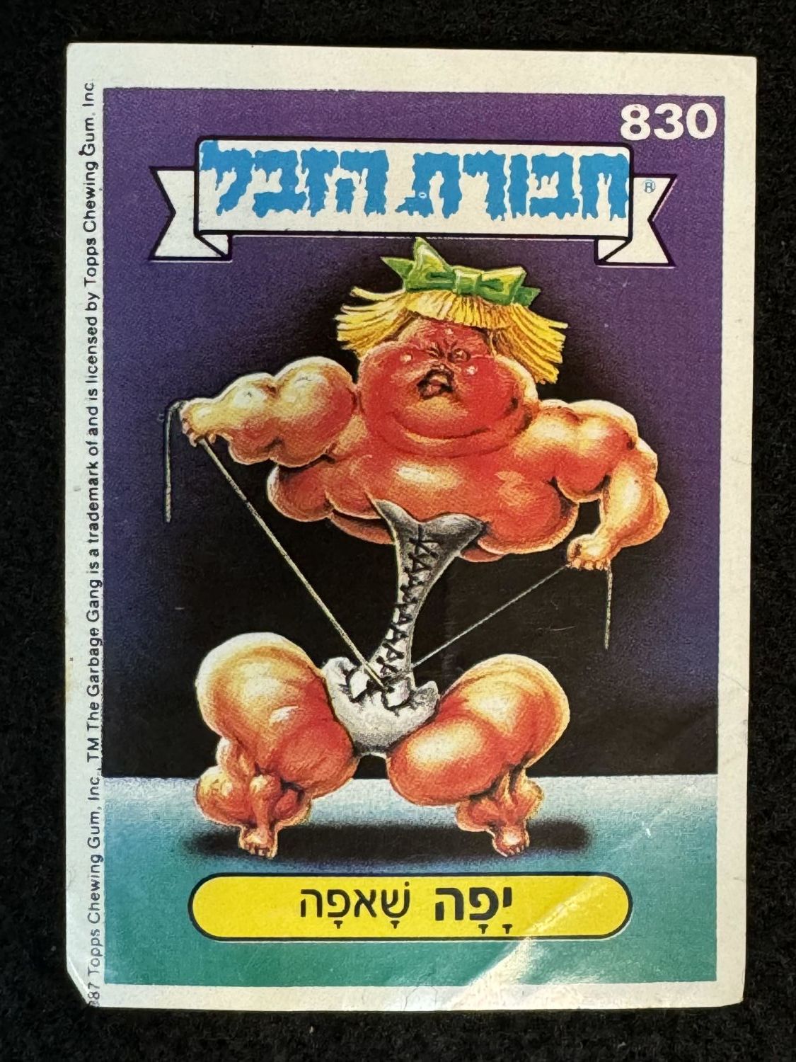 מדבקות לאלבומים - מדבקת חבורת הזבל - מדבקה מס' 830 - 1 0