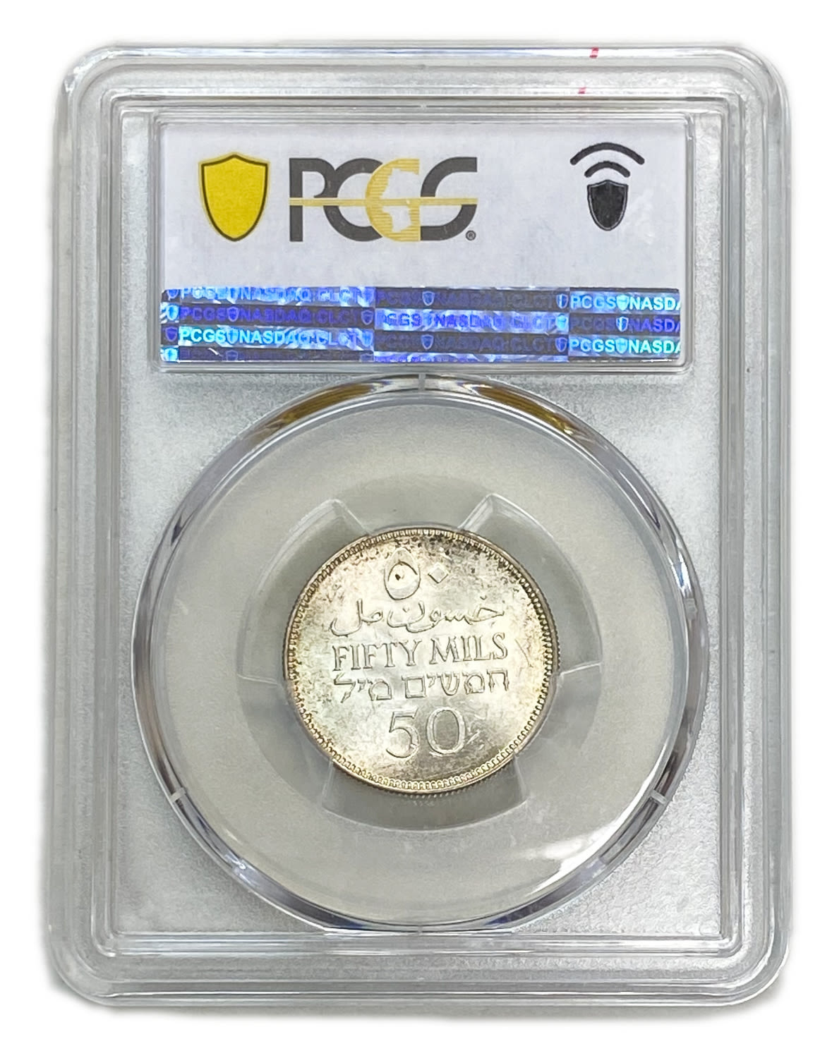 Palestine - 50 Mils 1934 - PCGS MS 63 - UNC - 1 3