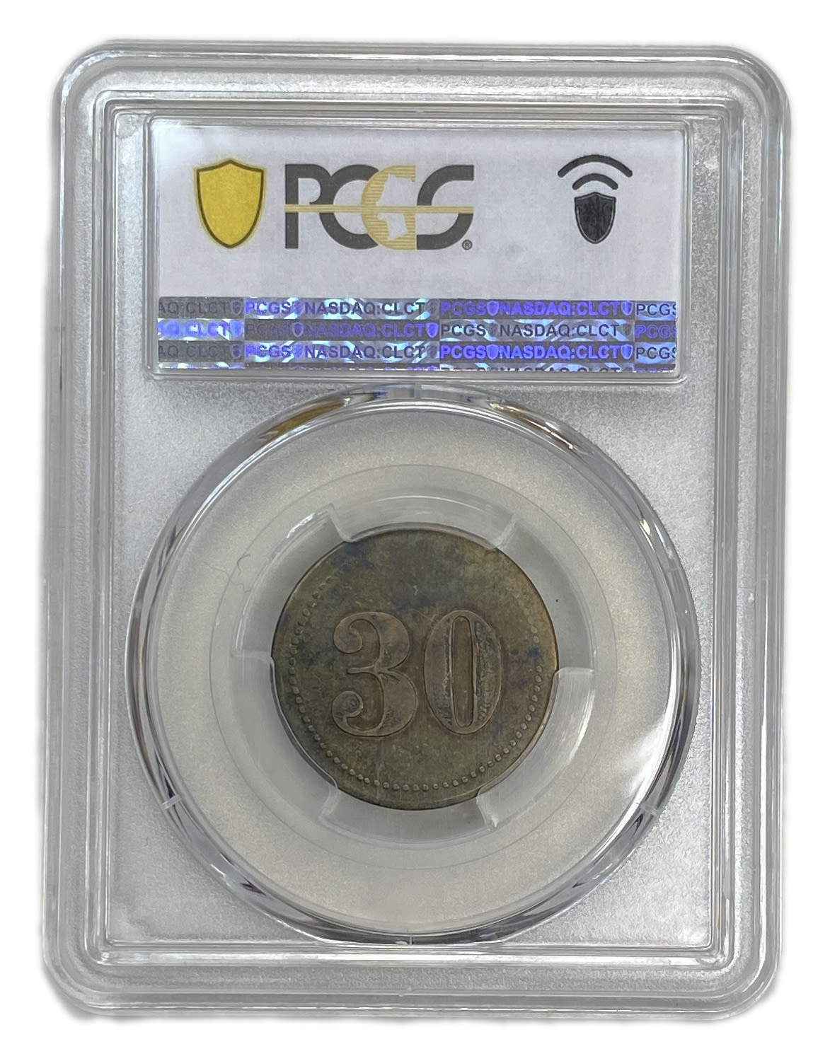 Palestine - Cafe werner token - 30 MIls, bronze - PCGS XF 45 - Rare - 1 3