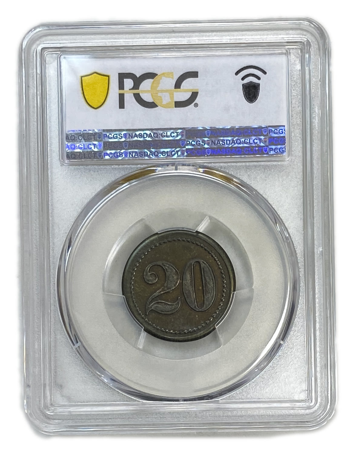 Palestine - Cafe werner token - 20 MIls, bronze - PCGS AU 58 - 1 3