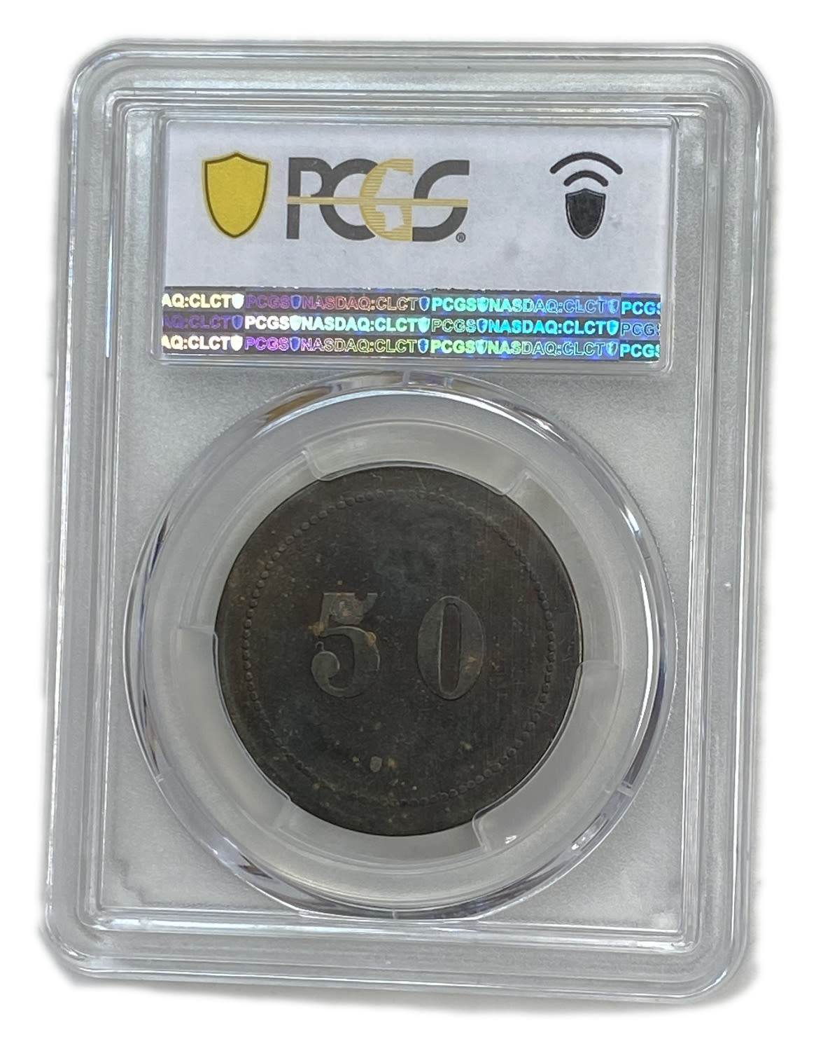 Palestine - Cafe werner token - 50 MIls, bronze - PCGS XF 45 - Rare - 1 3