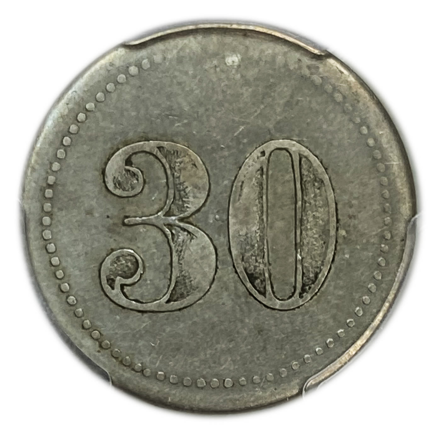 Palestine - Cafe werner token - 30 MIls, bronze, copper-nickel - PCGS AU 53 - Rare - 1 0