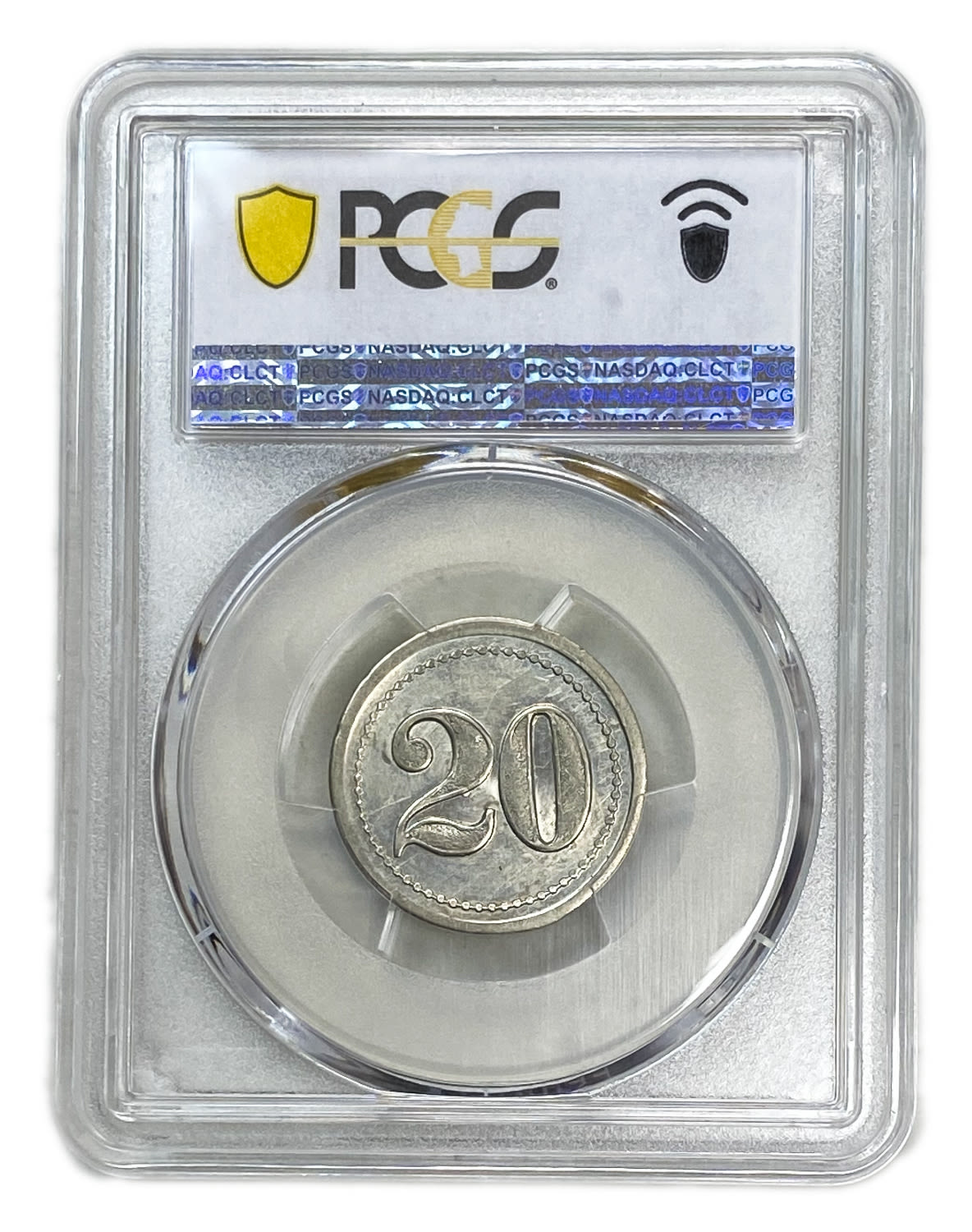 Palestine - Cafe werner token - 20 MIls, bronze, copper-nickel - PCGS MS 62 - Rare in this high grade - 1 3
