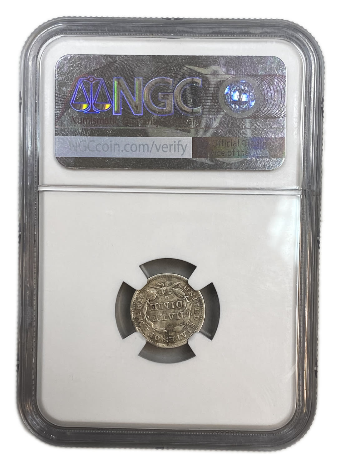 USA - 1/2 Dime 1842 "O" - "Seated Liberty Half Dime" with stars, no arrows - NGC XF DETAILS - 1 3
