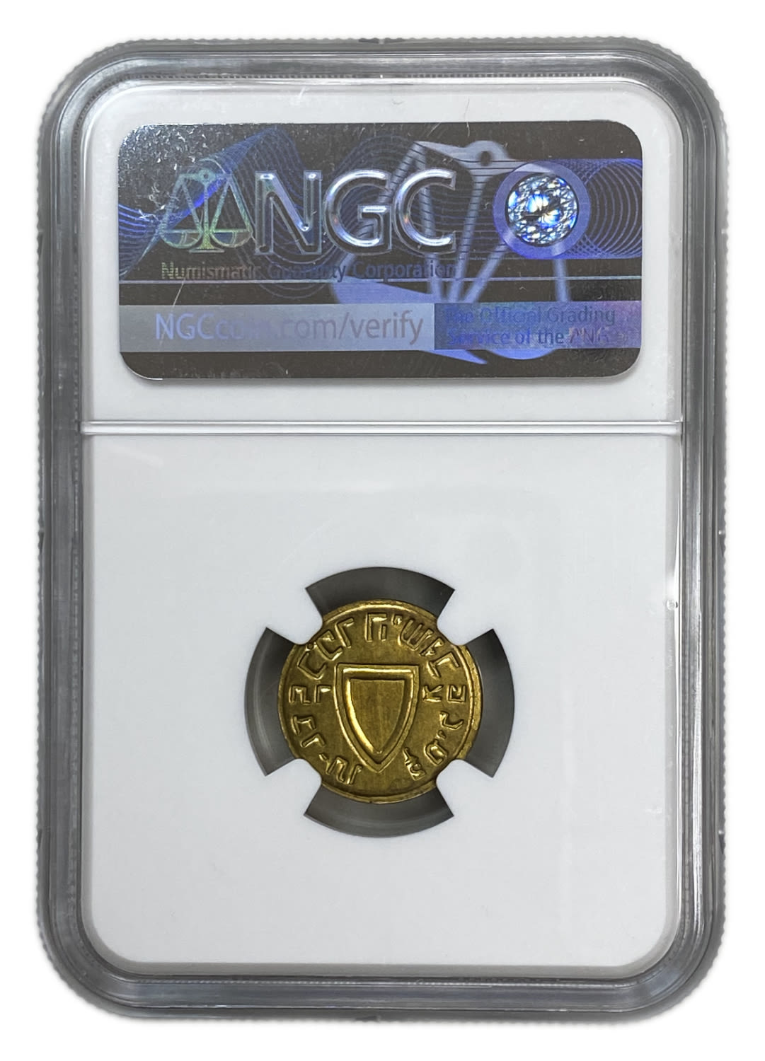 Paleatine - Token "Kofer Hayishuv" 1/2 Mil 1939 - 3 types - NGC MS 62-63 - Rare in this high grade - 1 4
