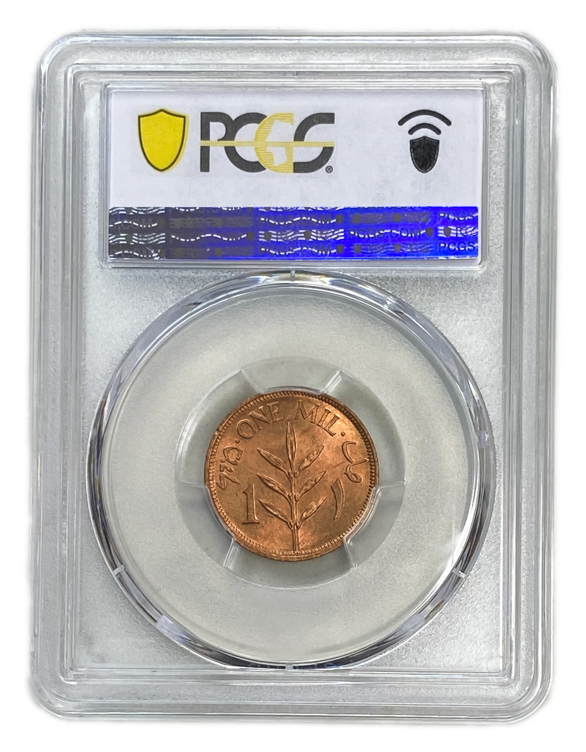 Palestine - 1 Mil 1944 - PCGS MS 66 RD - UNC - 1 3