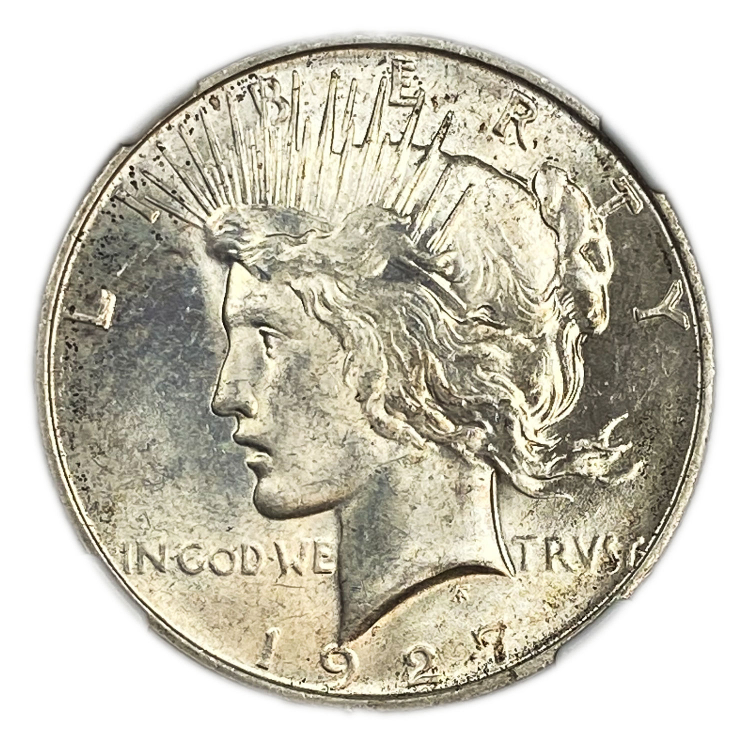 USA - 1 Dollar 1927 "D" - "Peace Dollar" - NGC MS 62 - 1 0