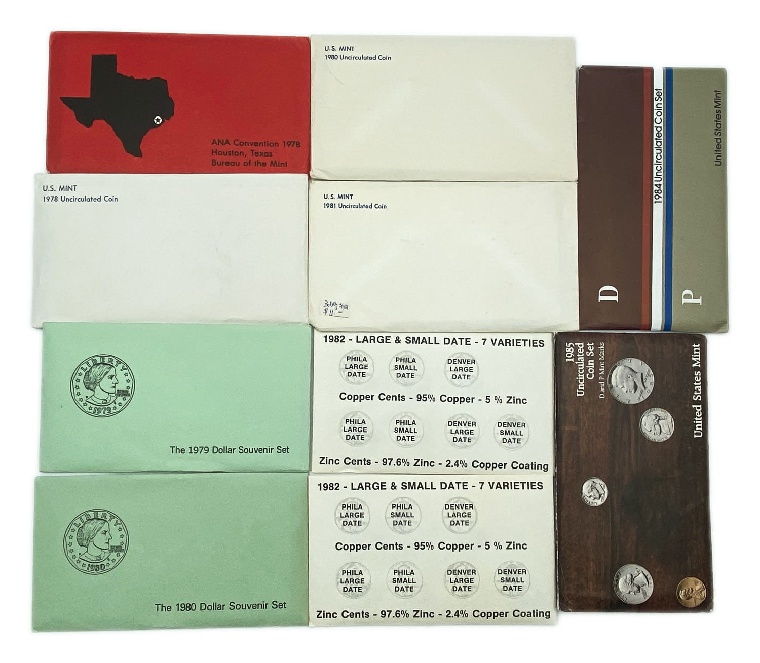USA - a large collection of 25 United States coin sets - different years, the coindition of the coins in the sets ... - 1 2